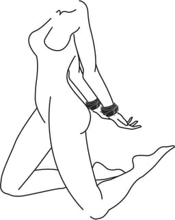 EasyToys - Kunstlederen Handboeien - Duurzaam - Bondagetouw - Handboeien Seks - BDSM - BDSM Toys - Rollenspel Erotiek - Erotisch Spel - Handboeien Speelgoed - Zwart — thumbnail 2