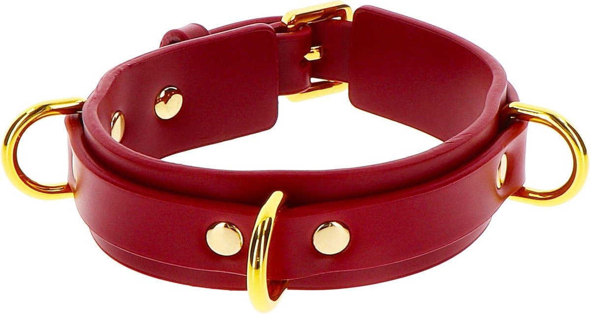 TABOOM D-Ring Collar Deluxe - Rood — afbeelding 1