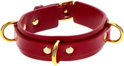 TABOOM D-Ring Collar Deluxe - Rood — thumbnail 1
