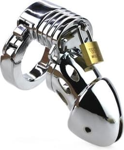 Metalen Peniskooi Modula - Zilver - Kuisheidskooi Metaal - Chastity — thumbnail 1
