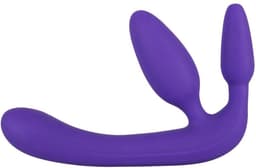 You2Toys - Drie Dubbele Voorbind Dildo - Paars - Vrouw - Speeltjes - Strapon - voorbinddildo - Dildo - Vibrator - Penis - Buttplug - Sexy - Tril ei - Erotische - Man - Dames — thumbnail 5