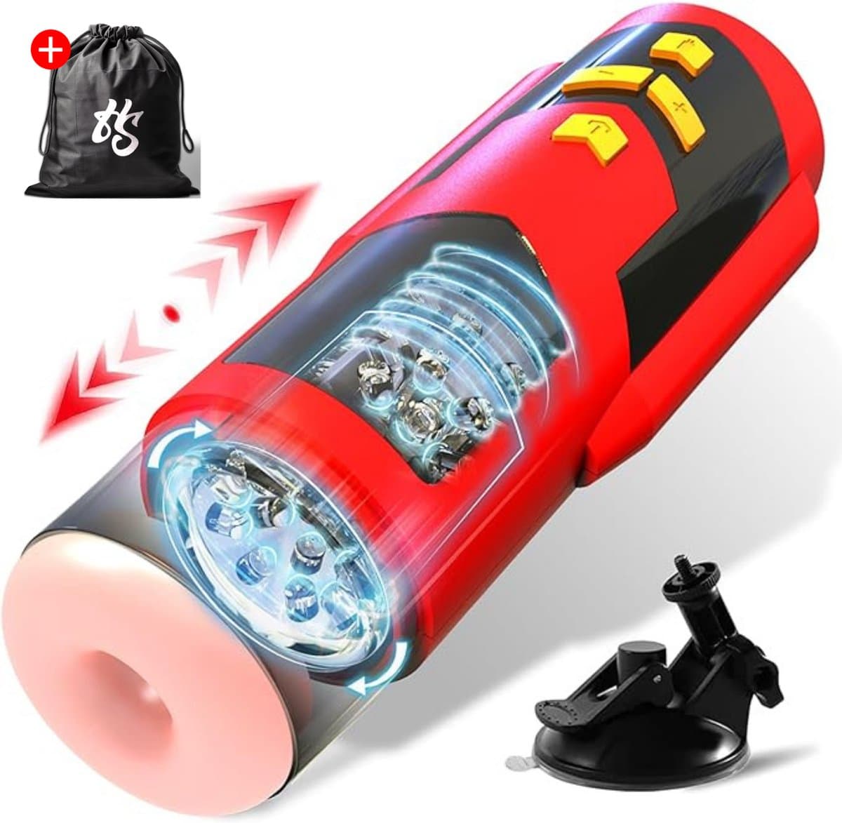 HappySexy Titan Masturbator Voor Man - Sex Toys voor Mannen - Electrisch Pocket Pussy Blowjob Stimulator - — afbeelding 1