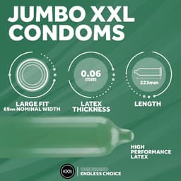 EXS JUMBO Large condooms (69mm) 144 stuks — thumbnail 9
