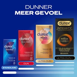 Durex Intensity Extra Glijmiddel Condooms - 10 stuks - Nieuwste generatie ultradunne, latexvrije condooms – Gedeelde lichaamswarmte — thumbnail 5