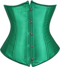 Bustier Korset Taille Cincher Satijn Lace-Up Onderbust – Figuurcorrigerend Figuurvormend Onderkleding — thumbnail 1