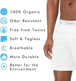 3-Pack Heren Boxershorts - 100% Zacht Biologisch Katoen — thumbnail 6