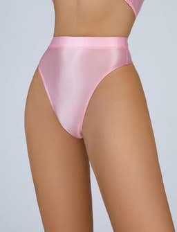 Glanzende Naadloze String voor Dames - Hoge Taille en Onzichtbaar Onder Kleding — thumbnail 3