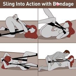 Oneay Seksspeeltjes BDSM bondage-beperkingen - Seksspeeltjes voor volwassenen: seksriemen van nek tot pols, dijbeen- en enkelbanden, verstelbare, ondeugende bedbeperkingen voor SM-spelletjes, BDSM-speeltjes voor seksueel genot voor stellen. — thumbnail 5