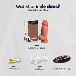 360° Rotatie Dildo XXL – Realistisch met Ballen – G-spot & Anale Vibrator – Zacht Siliconen- Seksspeeltje - Dildo voor Mannen en Vrouwen Lovemytoy® — thumbnail 9