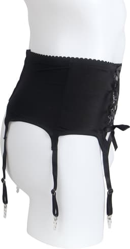 Zeloria Heren Jarretel Boxer Kant – Erotische Lingerie met Bandjes – Zwart – M – Exclusief Kousen — thumbnail 9