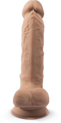 Silexd – Zeer Realistische Zuignap Dildo met Zachte Mantel en Harde Kern voor Levensechte Ervaring – 18.8 cm – beigeig — thumbnail 4
