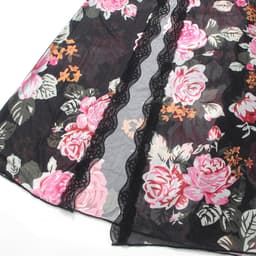 Zeloria Sexy Mesh Nachtjurk met Bloemenprint en Split – Transparante Lingerie Jurk met Kant en Slip – Verleidelijke Nightgown Dames – L — thumbnail 16