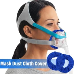 4 stuks Full Face CPAP Masker Liner, herbruikbare CPAP masker kussenhoezen, wasbare maskerafdekking, CPAP maskerafdekkingen, CPAP accessoires voor het verminderen van luchtlekken en blaren — thumbnail 2