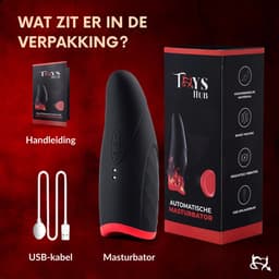 Toys Hub® Automatische Masturbator PRO met Glijmiddel & E-book - 10 Vibraties - Smart Heating - Pocket Pussy - Blowjob Simulator - Elektrisch - Sex Toys voor Mannen Zelf Aftrekken - 14 CM — thumbnail 15