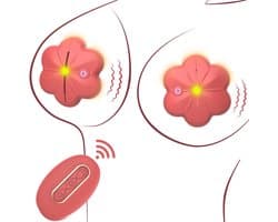 Oneay Seksspeeltjes voor volwassenen, draadloze, op afstand bedienbare, draagbare vibrerende tepelklemmen, 10 krachtige vibratiestanden, seksspeeltjes voor stellen en vrouwen.