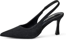 Dames slingback pumps hoge hak 10 cm elegante spitse teen comfortabel kant maat 36-42 — thumbnail 7