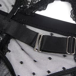 Erotische Body – Sexy Lingerieset – Lingerie Erotisch – Classy luxe kanten lingerieset – Erotische Bustier – Verleidelijk Elegant Zwart – BH en jarretelset – Dames lingerie – Sexy lingerie – Spannende lingerie – Dare to Undress – Maat XS/S, M, L, XL — thumbnail 5