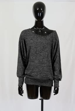 Dames T-shirt met open rug - Made in Italy — thumbnail 3