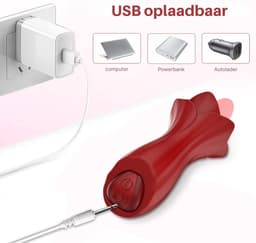 VIN® Sex Toys voor Vrouwen Likkende Tong Vibrator - Vibrators voor Vrouwen - Tong Vibrator - Clitoris Zuiger – Diep Waterdicht – Bef Vibrator met 10 Sterke Standen - Siliconen - Discreet Verzonden — thumbnail 3