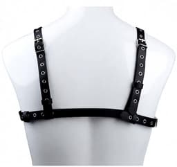 Open Borsten Harnas - Bloot BH - BDSM - PU Leer - Lingerie — thumbnail 2