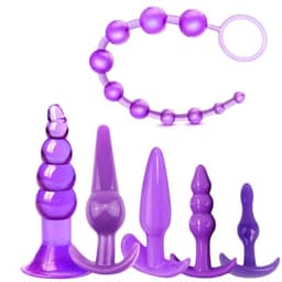Daity Siliconen Buttplug Set 10-delig – Beginners Anale Pluggen Set met Verschillende Maten & Vormen – Flexibel, Huidvriendelijk, Trainingsset met Anaalkralen & Dildo – Seksspeeltje voor Vrouwen & Koppels – Roze — thumbnail 4