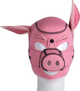 Banoch | Masker "Le Pig" | neopreen roze varkensmasker | varken BDSM — thumbnail 6
