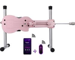 Pro Mini Seksmachine Smart App met dildo en afstandsbediening Roze