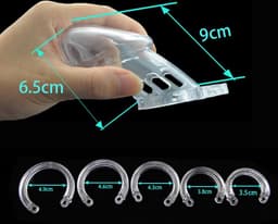 Chastity cage - Kuisheidskooi - Plastic - Seksspeeltjes - kuisheidsriem - 5 maten - Chastity set — thumbnail 3