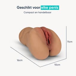 DailyPlay Pocket Pussy voor Man - 2 in 1 – Masturbator met Billen en Kunst Vagina – Sex Toys Mannen en Koppels – Nep Kut — thumbnail 2