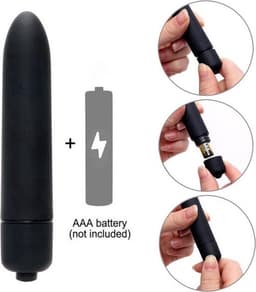 Mini Bullet Vibrator I Mini Vibrator I Vibrator voor Vrouwen I Clitoris en G Spot Stimulatie I Zwart — thumbnail 1