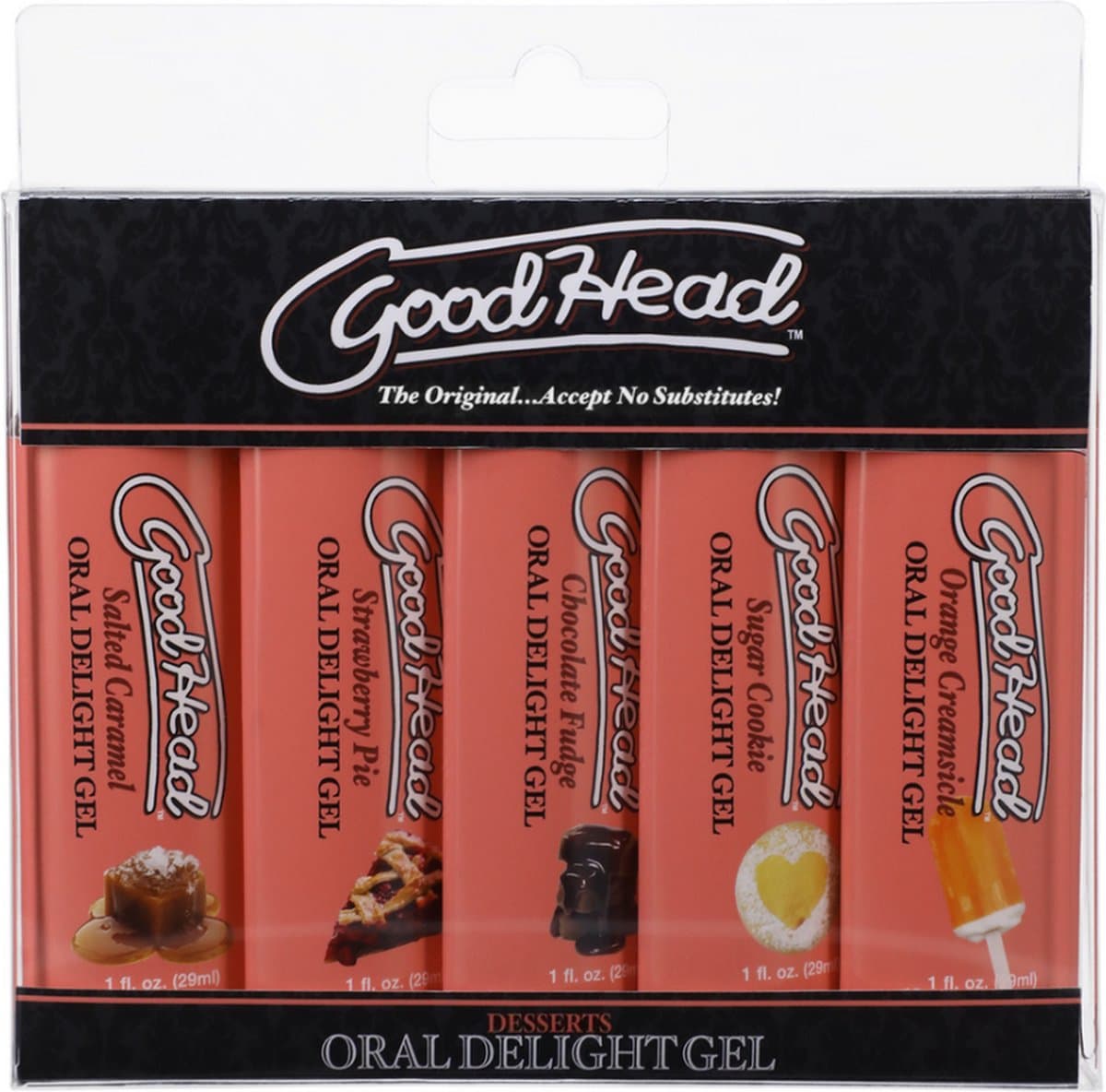 Doc Johnson - Oral Delight Gel - Desserts - 5 Pack - 1 fl oz / 29 ml — afbeelding 1