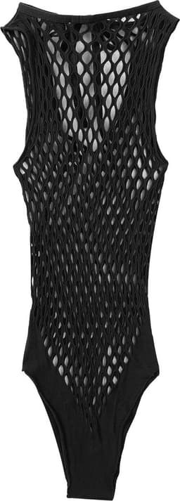 Erotische Fishnet Body I Lingerie Set I Uitdagend I Sexy Erotisch Ondergoed I One Size M/L I Met Halternek I Zwart — thumbnail 2
