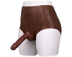 XX-DreamToys - Bodysuit - Female to Male - Drag - Ultra Realistisch Onderlichaam met Penis - Bruin M