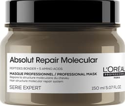 L’Oréal Professionnel Absolut Repair Molecular Rinse-Off Masker – Herstellende en versterkende werking - Voor zeer beschadigd haar - 150ml — thumbnail 1