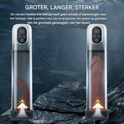 Vitdipy - Penispomp Elektrisch - Met Cockring - 5 Zuigstanden - 6 Trainingsmodi - Penis Extender - Oplaadbaar - Waterdichte — thumbnail 6