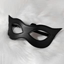2 stuks Vrouwen kattenmasker zwart leren kattenmasker maskerade cosplay Halloween feest kostuum accessoire — thumbnail 5