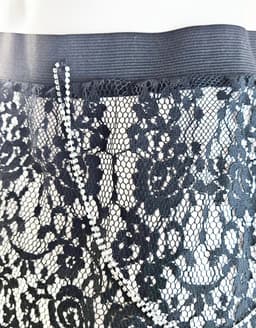 Kleding set - maat onesize - Doorzichtig kant zwart ketting met steentjes Erotische sexy rokje — thumbnail 3