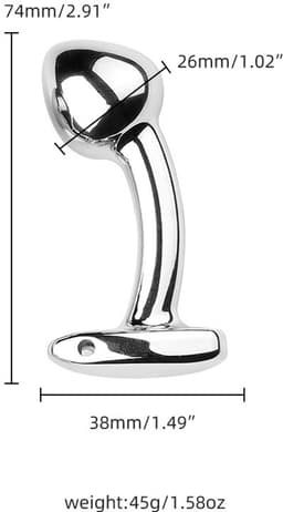 Anale seks trainingsset 3 stuks metalen buttplug, uitgebreide anale seks plug trainer kit mannen en vrouwen volwassen seksspeeltjes cadeau zilver — thumbnail 2