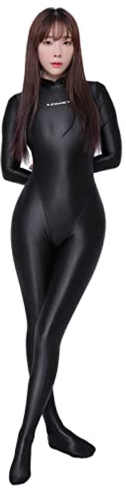 Glanzende Stretch Bodysuit voor Dames - Catsuit met Wetlook — thumbnail 4