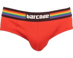 Barcode Berlin Backless Brief Pride Red - MAAT L - Erotisch Heren Ondergoed - Slip voor Man - Sexy mannen Slip