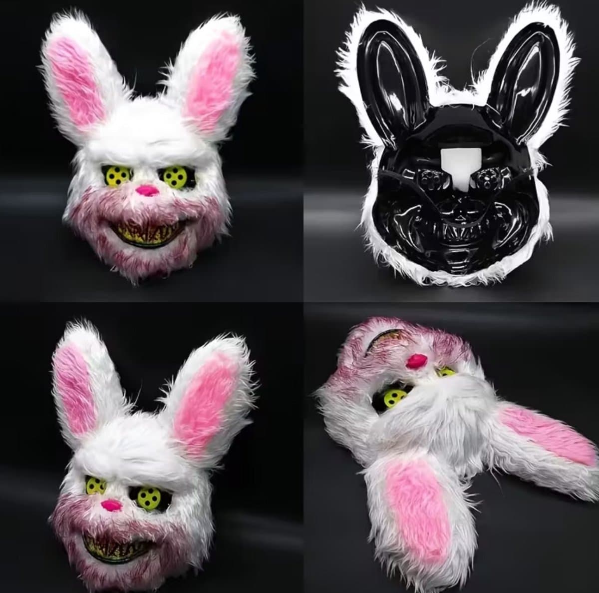 Horror Bunny Masker – Halloween Cosplay – Realistisch & Ademend — afbeelding 1