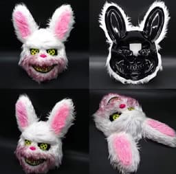 Horror Bunny Masker – Halloween Cosplay – Realistisch & Ademend — thumbnail 1