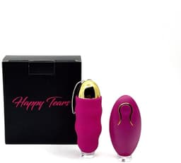 Happy Tears® | Ei Vibrator | Afstandsbedienbaar | Unisex | Voor koppels | Massage | Clitoris en G-Spot Stimulatie | Anaal | 10 verschillende vibratiestanden | Seksspeeltje | Paars — thumbnail 1