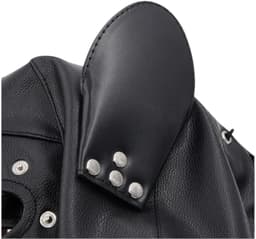 Hondenmasker met Riem – Zwart Lederen Puppy Play Masker – Verstelbaar – Uniseks – BDSM & Cosplay Gear – Kinky Pleasure® — thumbnail 8