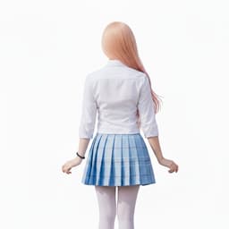 Luxe 6-delige cosplay schoolmeisje - Inclusief pruik - Anime rollenspel - BDSM — thumbnail 2