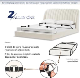 Vitdipy - Bondage Set - Handboeien en Enkelboeien - BDSM - Sex Toys voor Koppels - Verstelbare - Oogmasker - Bed - Vastbinden - Zwart — thumbnail 6