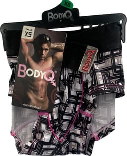 BodyQ Sexy Heren Boxershort – Zwart/Wit/Roze – Erotische Herenlingerie – Maat S — thumbnail 2
