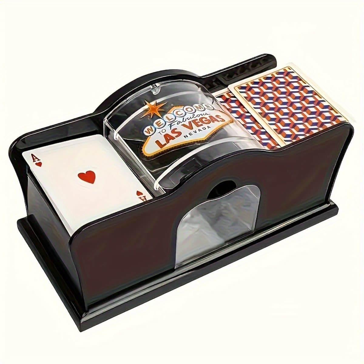 Livé® Zwarte Shuffling Machine – Duurzaam ABS – Zonder Batterij — afbeelding 1