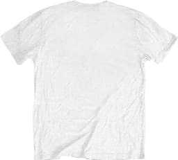 Wit unisex T-shirt met paarse illustratie - M — thumbnail 1