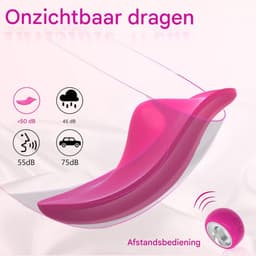Vitdipy - Vibrator voor Vrouwen - G-spot Stimulator & Clitoris - 12 Vibratie Standen - Afstandsbediening - Sex Toys - Roze — thumbnail 5
